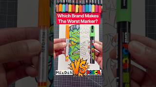 Posca VS Meeden Markers | Which One Is Better? PT2 #drawing #art #acrylicmarkers