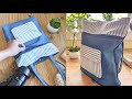 DIY Denim Tote Bag with 2 Exterior Pockets | Old Jeans Idea | Ire Heart Crafting | Upcycle Craft