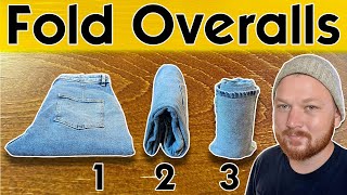 3 Clever Ways to Fold Overalls (Step-by-step guide)