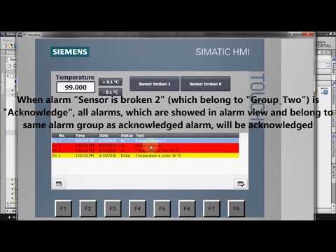 HMI programming tutorial TIA Portal - 5. Alarms : Alarm groups (Part 5/7)