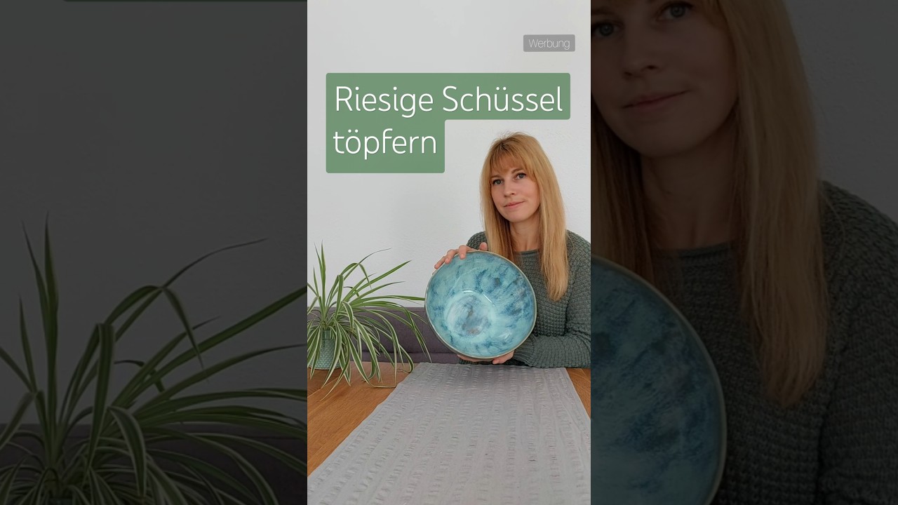 Große Schüssel töpfern ohne Töpferscheibe 