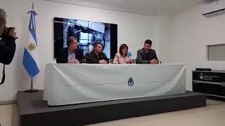 Conferencia de prensa por la incautación de casi 400 kg de cocaína