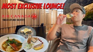 MOST EXCLUSIVE and LUXURIOUS LOUNGE in Toronto Pearson Airport! Air Canada's Signature Suites