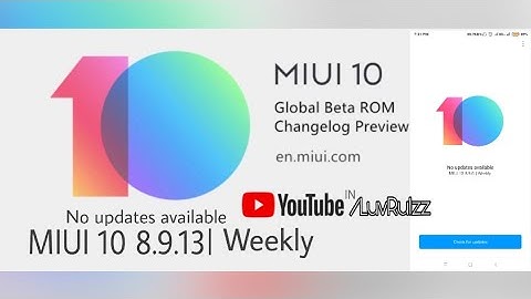 MIUI 10 8.9.13 Global Beta Update Redmi Note 5 Pro