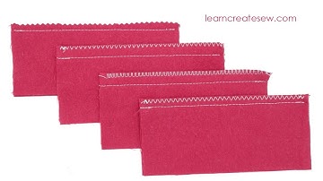 Sewing Skill Builder: FINISHING SEAMS - 4 METHODS - Pinking Shears, Zigzag Stitch, Overcast Stitch