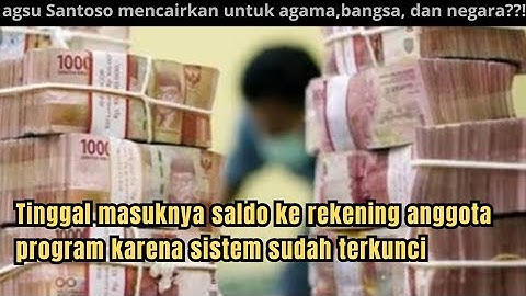 Tinggal masuknya saldo ke rekening anggota program karena sistem sudah terkunci