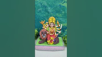 Maa Durga Murti Making with super clay very easy/ DIY Clay Durga Maa#shorts#ytshorts #durgapuja#maa