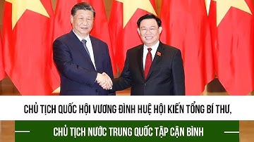 Chủ tịch Quốc hội Vương Đình Huệ hội kiến Tổng bí thư, Chủ tịch nước Trung Quốc Tập Cận Bình