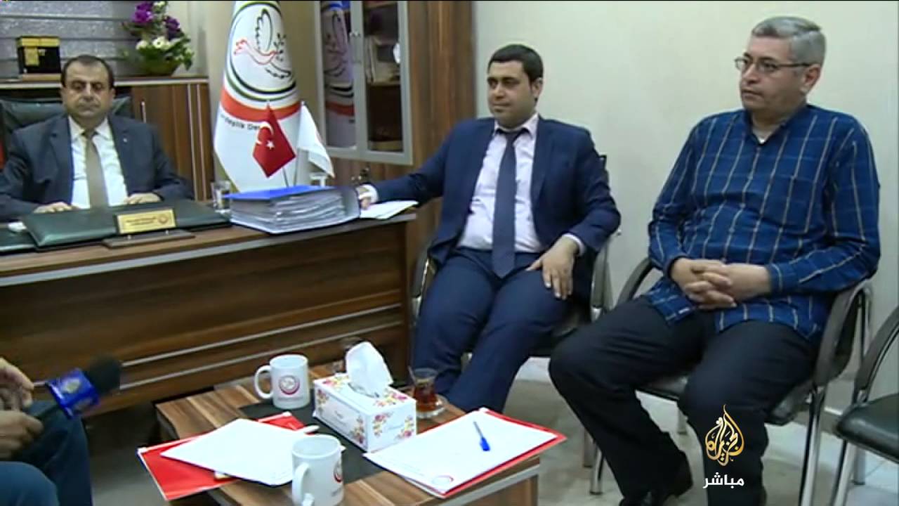 لقاء مع المسؤولين عن تنظيم أوضاع اللاجئين على الحدود السورية التركية