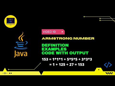 #10 | What is Armstrong Number ? | Definition Example & code in Java ...