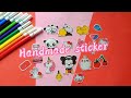 How to make your own stickers| DIY paper sticker| stickers|DIY stickers tutorial|HOME MADE STICKER|