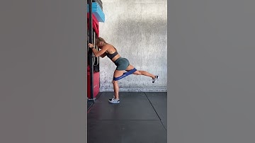 Banded Standing Kick Backs