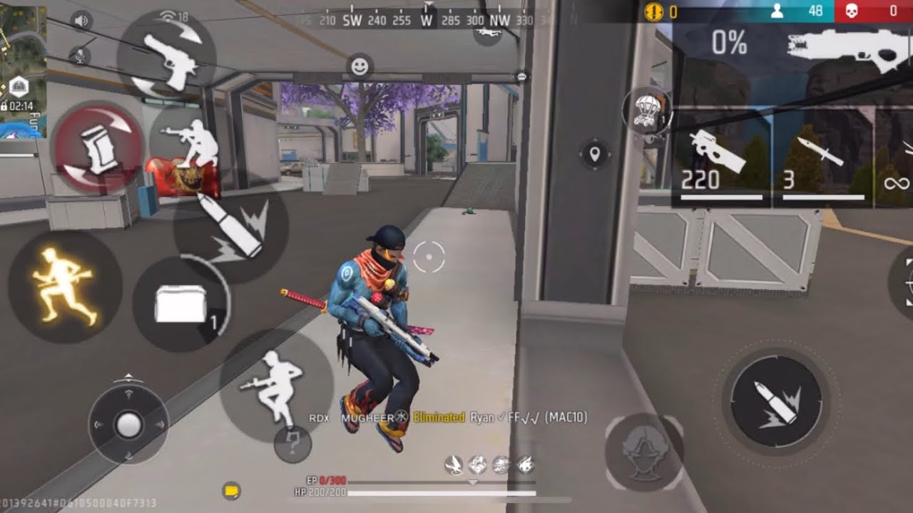 Free Fire Br Rank 1vs4|| Battle In Style!! - YouTube
