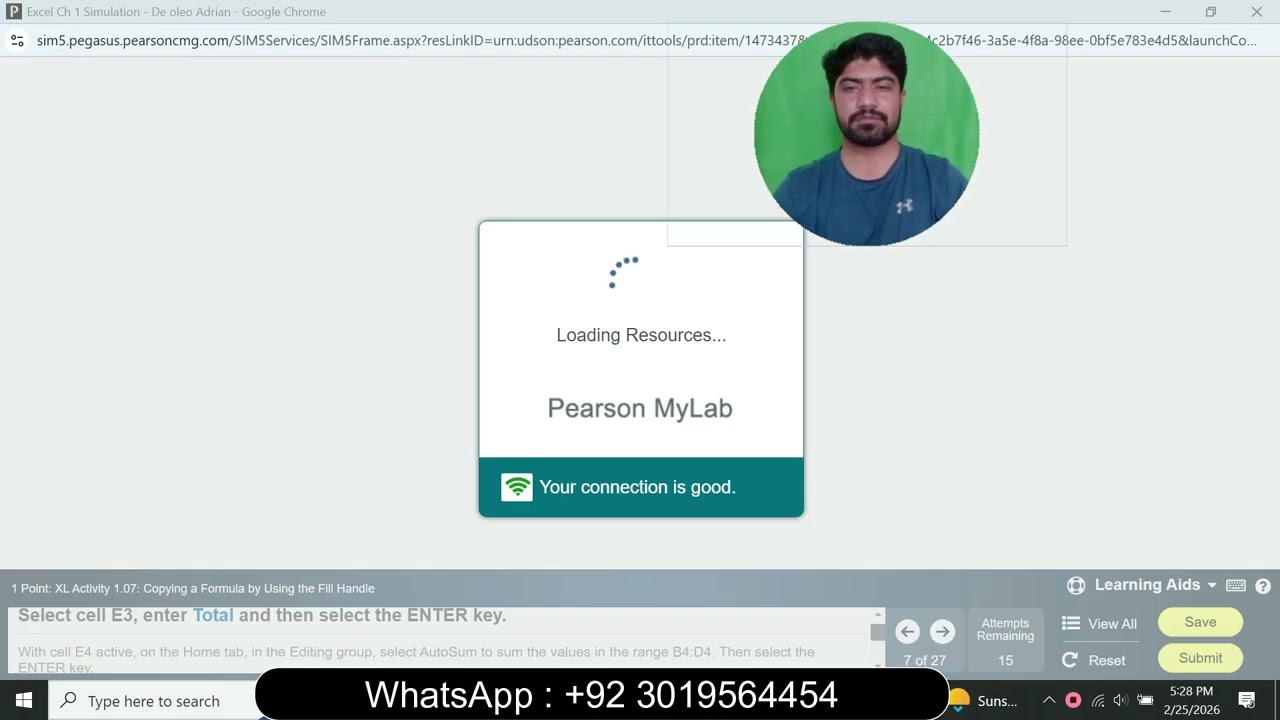 Excel Ch 1 Simulation Exam | Excel Ch 1 Simulation | excel Ch 1 Simulation
