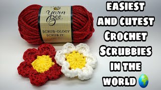 Easy Crochet Dish Scrubby | Crochet Flower | Bag O Day Crochet Tutorial 672 Subtitles Available