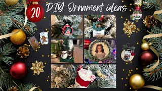 20 DIY CHRISTMAS ORNAMENTS ANYONE CAN MAKE | PERFECT FOR GIFT GIVING