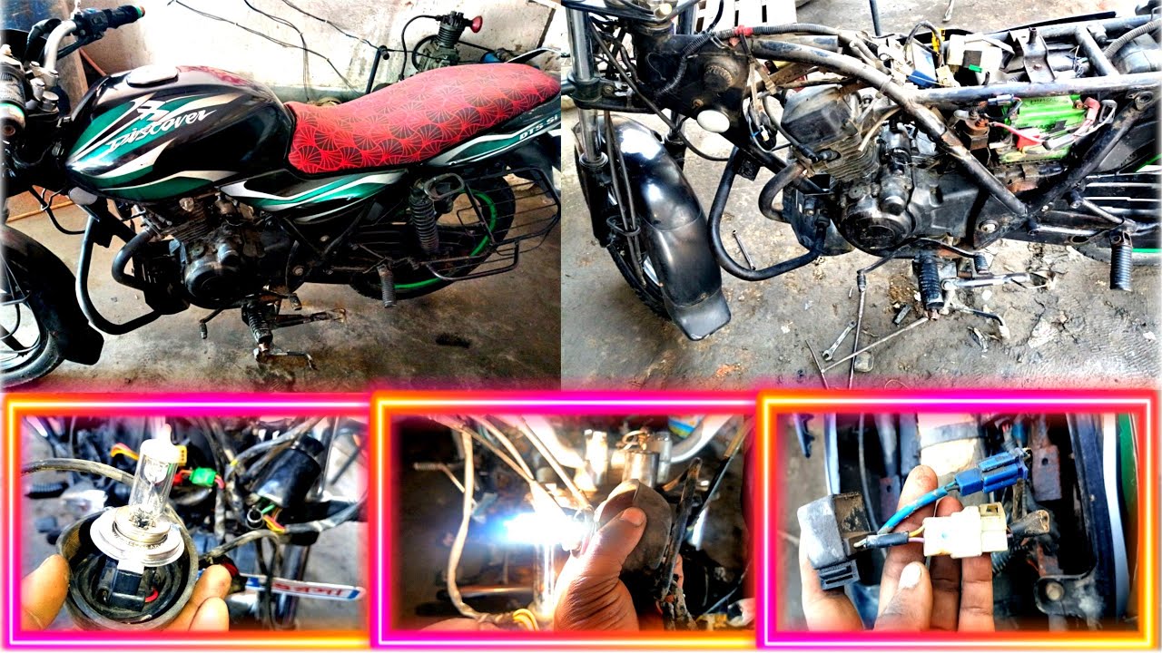 Bajaj discover DTS i 100cc headlight problem #bike mein headlight jal nahin raha hai dekhiye