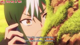 Hanabata hugs Hitamuki — Futoku no Guild Episode 5