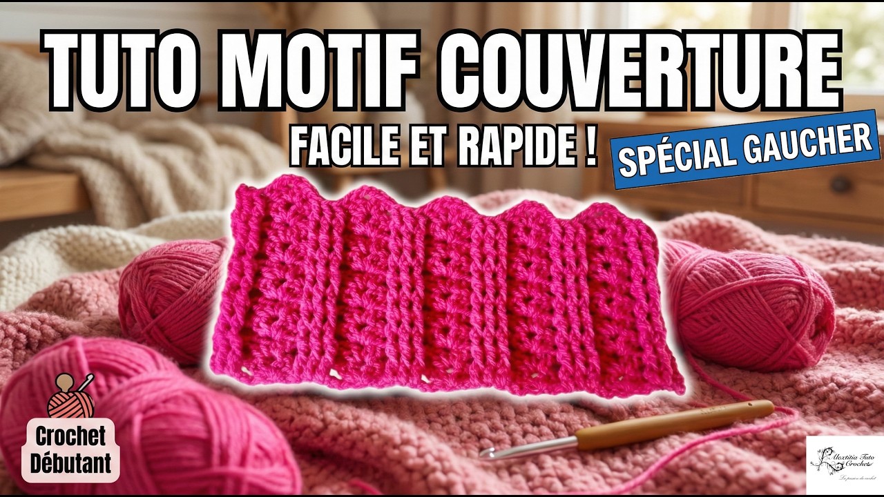 Tuto Motif Pour Couverture Au Crochet Youtube