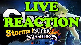 Super Smash Bros. 4 - Cloud Reveal Trailer - Live Reaction
