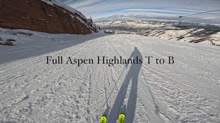 Full Aspen Highlands T to B I went super fast