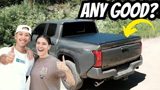 BUDGET Tonneau Cover Install on Our 2025 Toyota TACOMA | Is It WORTH It?!?! Bed Cover For Toyota Tacoma