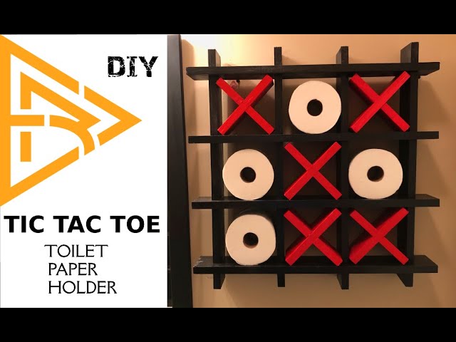 Tic Tac Toe Toilet Paper Holder