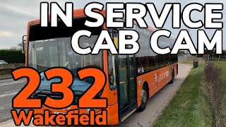 232 WAKEFIELD 🚌 Cab Cam Optare Tempo 🚌