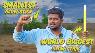 World Biggest Glow stick 🏮 VS Smallest Glow Stick ⚡ #spoutoffocus #offsquad