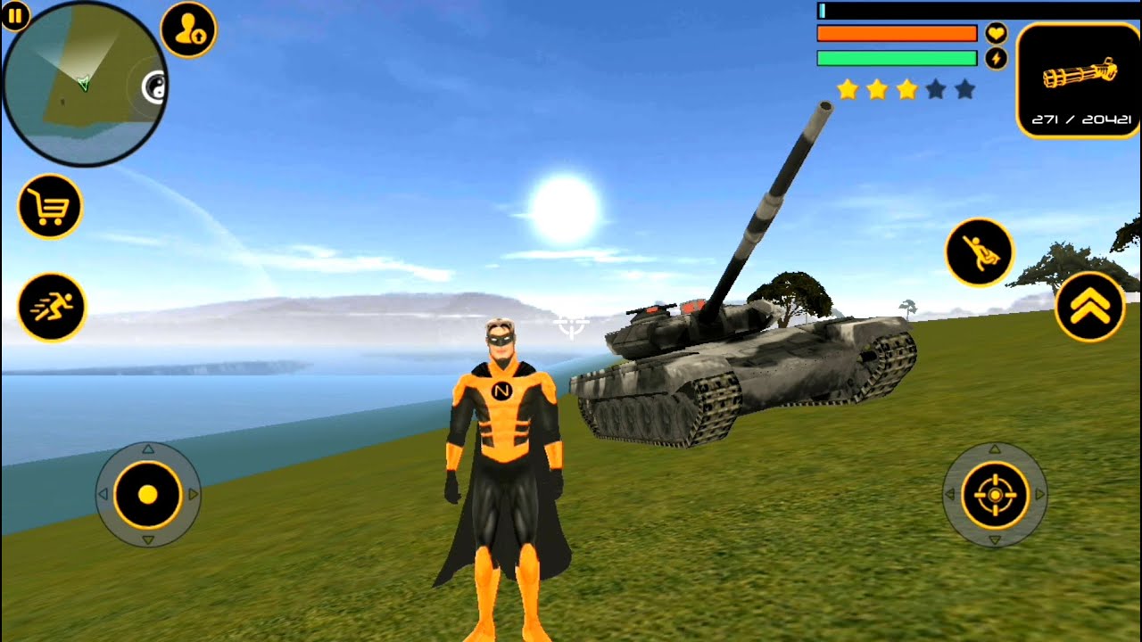Naxeex Superhero #29 - Naxeex Hero Destroy Army Tank Android GamePlay