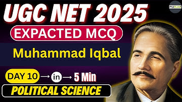 Muhammad Iqbal Most Expected MCQs 🔥 | IPT | UGC NET 2025 Political Science