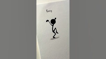 How to draw stickman in 3 ways ✍️ #shorts