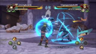 Naruto Ultimate Ninja Storm Revolution Rank Match: Trigungunsmoke08 vs antonighostrik screenshot 1
