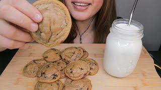 Asmr Milk U0026 Fresh Chocolate Chip Cookies no Talking