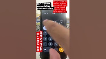 Hidden way to delete Number on iPhone calculator App #shorts