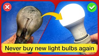 How to FIX a Burnt Out Light Bulb💡Best Way To Repair Led Bulb for Long Time