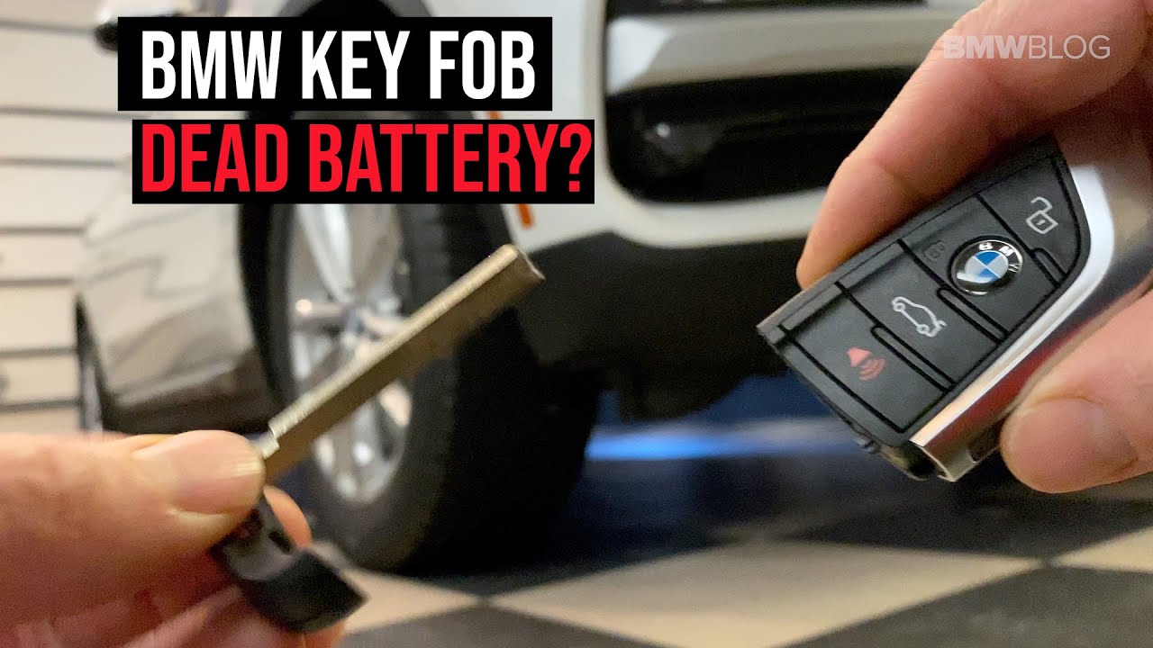How to unlock and start your BMW with a dead key fob - YouTube