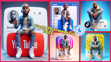 How to Create 3D Al Social media Images || Ai Portraits Trend 2024 | ai bing image creator tutorial