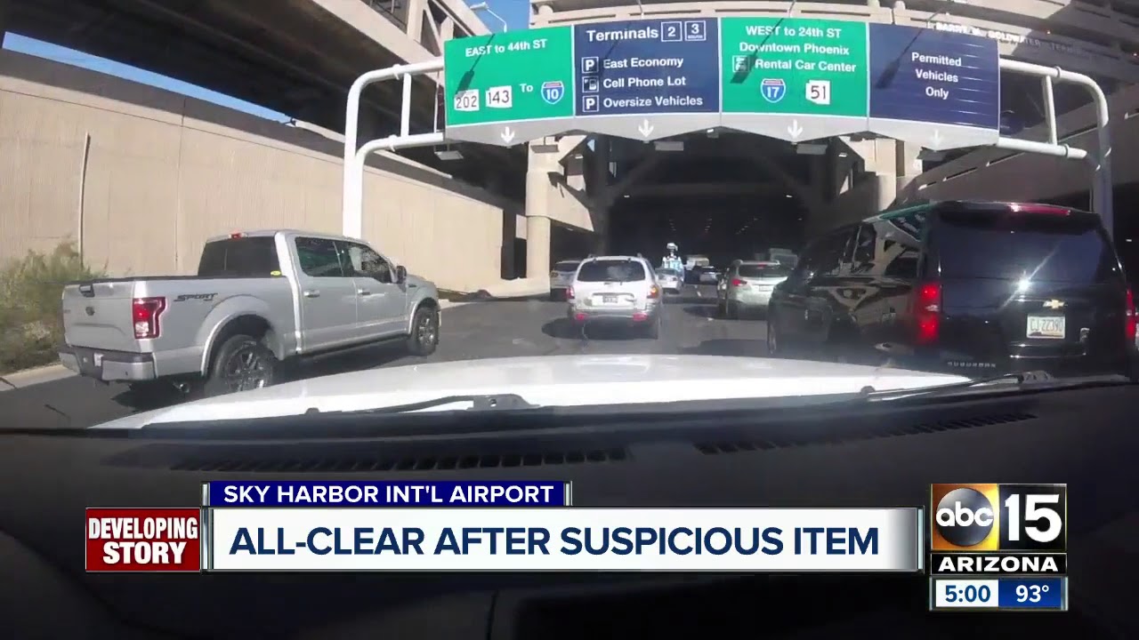 Suspicious item investigated at Sky Harbor Terminal 4 - YouTube