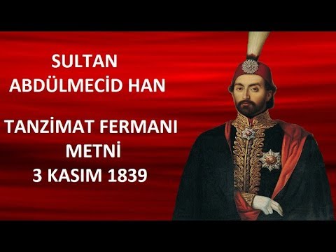 TANZİMAT FERMANI METNİ (3 KASIM 1839)