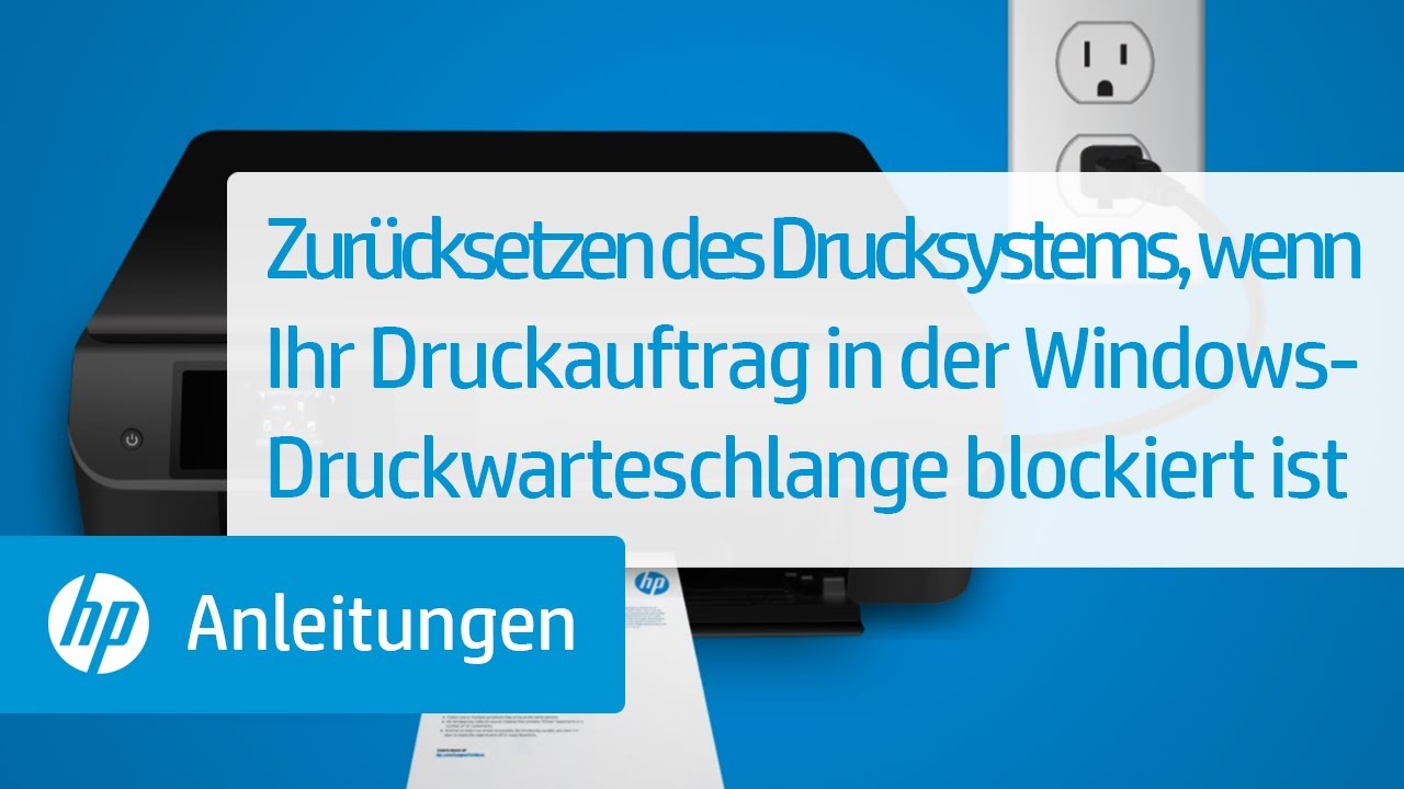 Update Zurücksetzen des Drucksystems, wenn Ihr Druckauftrag in der Windows-Druckwarteschlange blockiert ist