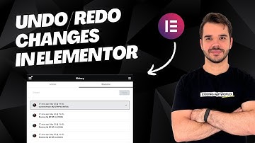 How to Undo or Redo changes in Elementor