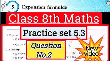 Class 8 practice set 5.3 question no. 2 | Std 8 practice set 5.3 maths state board