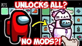 Unlock All Cosmetics in Among Us 2023 without using MOD (Is it Possible?) | Pusheen Cosmicube Update screenshot 1