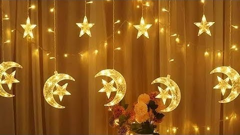 زينة رمضان 2023 🌙 وريفيو كامل عن ستارة رمضان المضيئة ⭐ قبل ماتشتروها شوفوا الفيديو ده 🌙⭐ رمضان كريم
