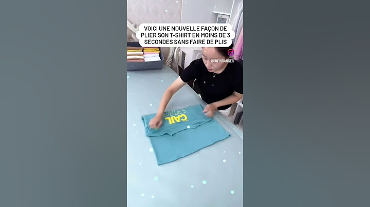 Façon originale de plier son t-shirt 🤩 #pliage #tidyingup #tshirt #organisation #astuce