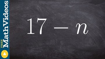 Learn how to write a verbal expression from an algebraic expression