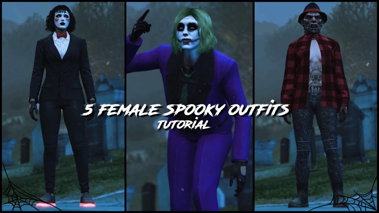 5 Simple Female Halloween Outfits! GTA 5 Online 🎃 YouTube