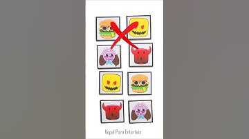 Sprunki OC Noob Phase 4 Cardboard pieces Puzzle - Find the same Character  #trending #games #puzzle