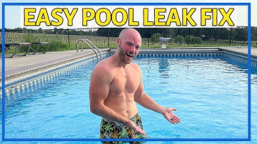 Een lek in een zwembad repareren, snel en gemakkelijk